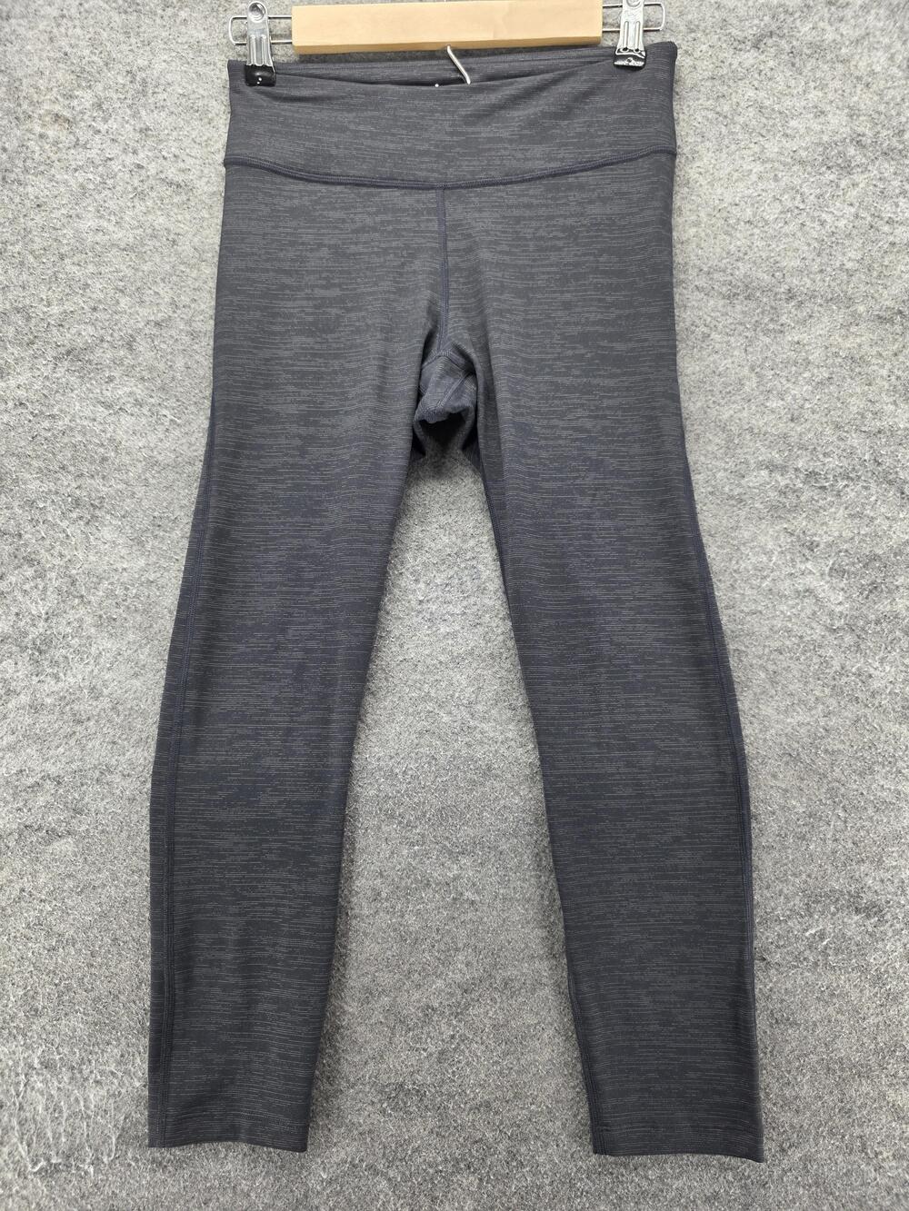 Outdoor Voices Leggings Womens S Gray Ankle Knit Yoga Elastic Waist 24.5 Inseam